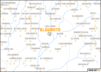 map of El Guamito