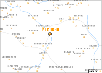 map of El Guamo
