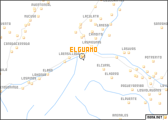 map of El Guamo