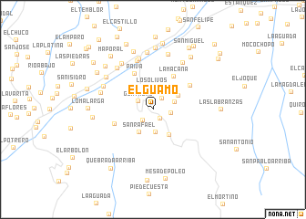 map of El Guamo