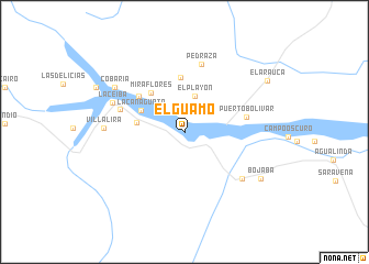 map of El Guamo