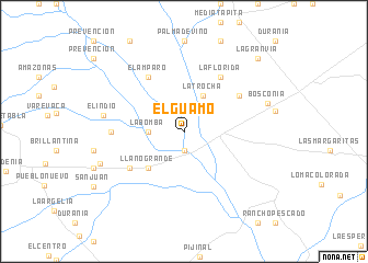 map of El Guamo