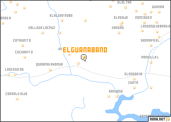 map of El Guanábano