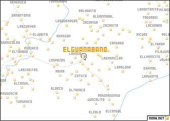 map of El Guanábano