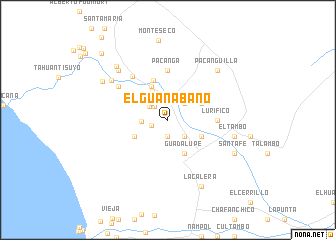 map of El Guanabano