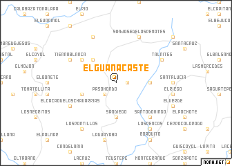 map of El Guanacaste