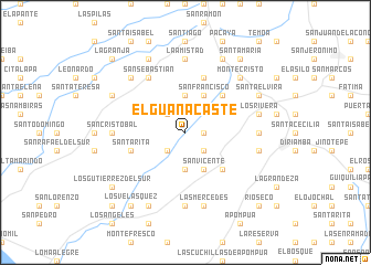 map of El Guanacaste