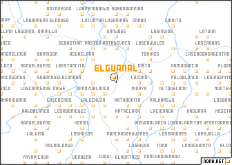 map of El Guanal