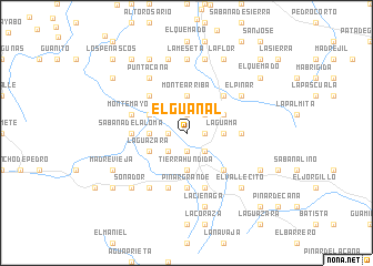 map of El Guanal