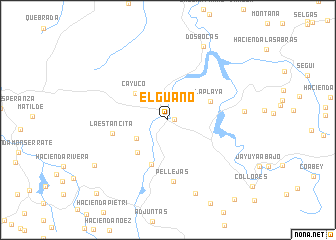 map of El Guano