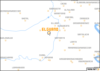 map of El Guano