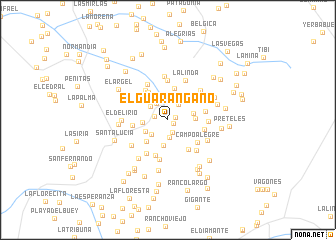 map of El Guarangano