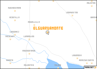 map of El Guardamonte