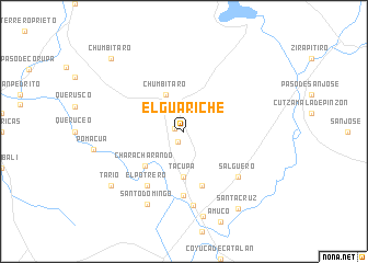 map of El Guariche