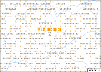 map of El Guarumal