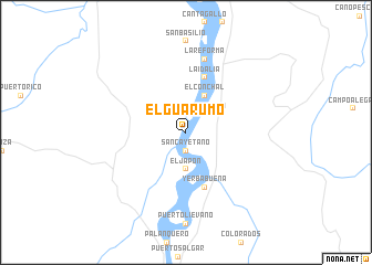 map of El Guarumo