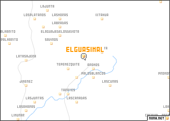 map of El Guasimal