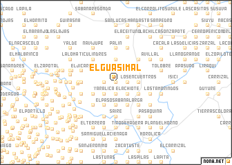 map of El Guasimal