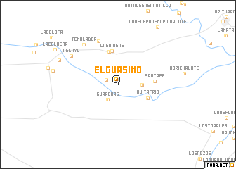 map of El Guásimo