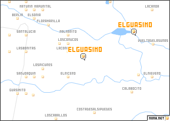 map of El Guásimo