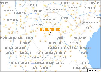 map of El Guásimo