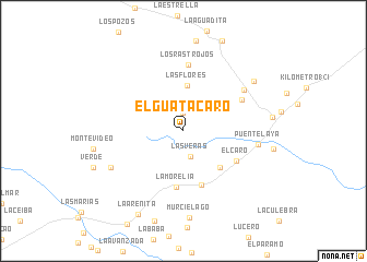 map of El Guatacaro