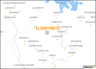 map of El Guayabito