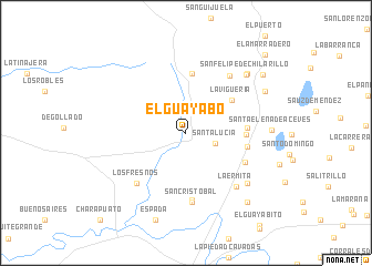 map of El Guayabo