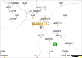 map of El Guayabo