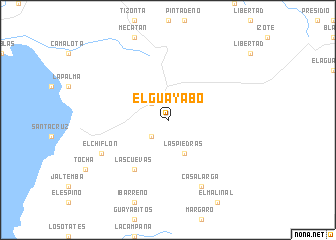 map of El Guayabo