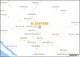 map of El Guayabo