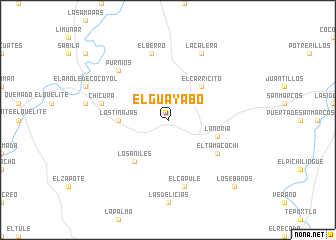 map of El Guayabo