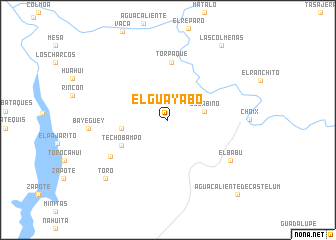 map of El Guayabo