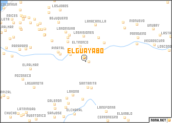 map of El Guayabo