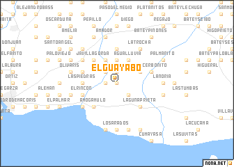 map of El Guayabo