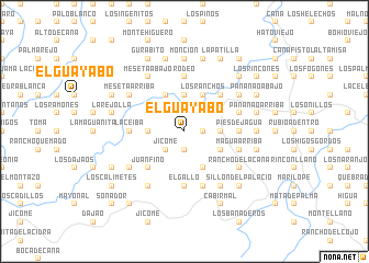 map of El Guayabo