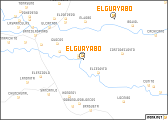 map of El Guayabo