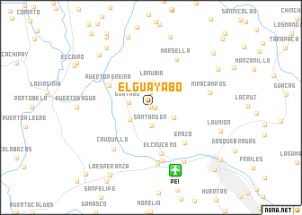 map of El Guayabo