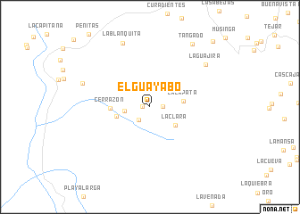 map of El Guayabo