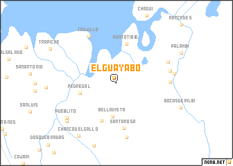 map of El Guayabo