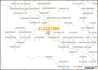 map of El Guayabo