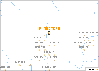 map of El Guayabo