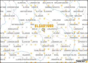 map of El Guayabo