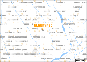 map of El Guayabo