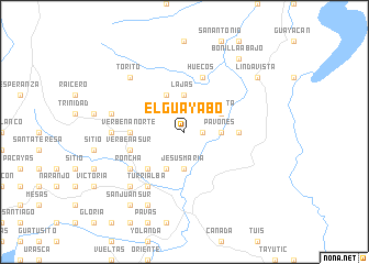 map of El Guayabo