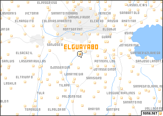 map of El Guayabo