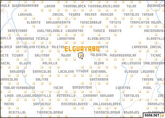 map of El Guayabo