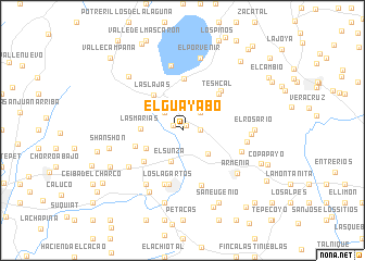 map of El Guayabo