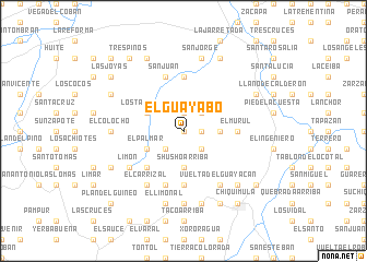 map of El Guayabo