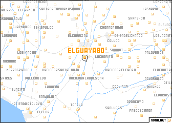 map of El Guayabo